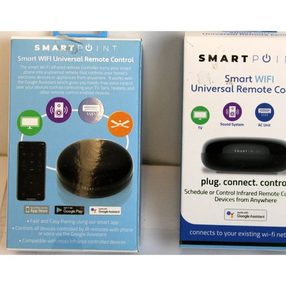 2 Smart Point Universal Remote Control NEW Wifi IR Voice Control App Portable - Picture 2 of 3